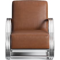 beal dark brown accent chair   