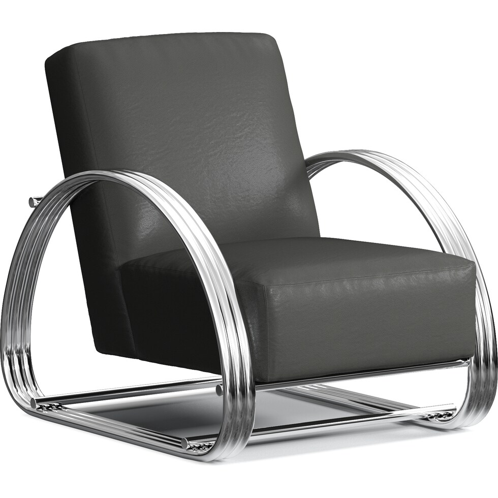 beal gray accent chair   