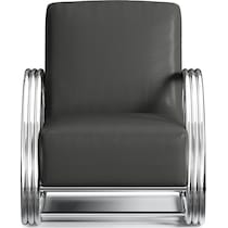 beal gray accent chair   