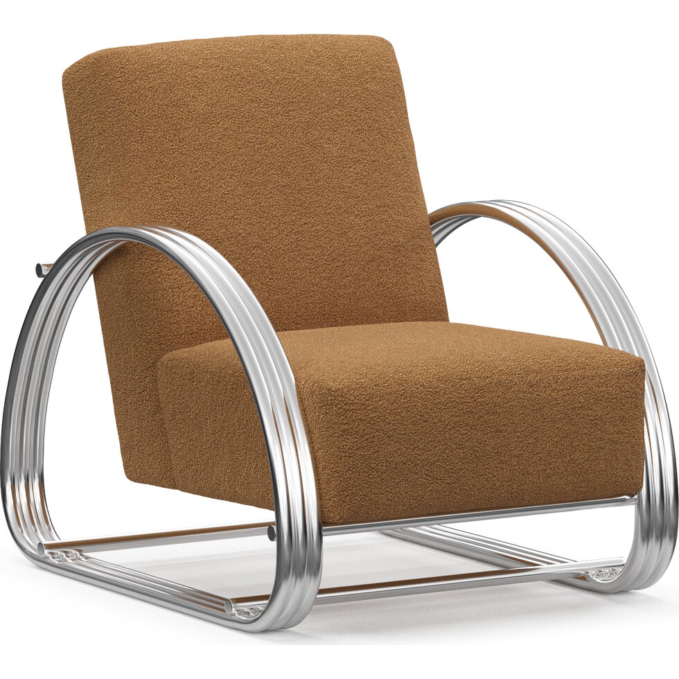 beal light brown accent chair   