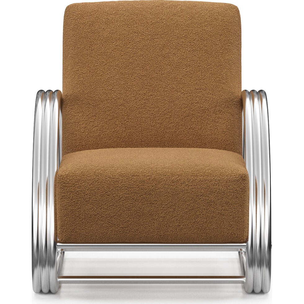 beal light brown accent chair   