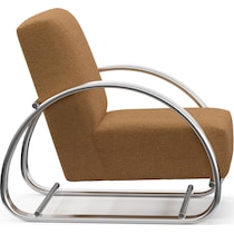 beal light brown accent chair   
