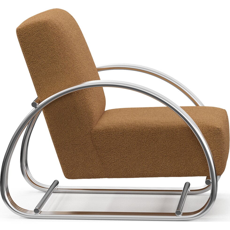beal light brown accent chair   