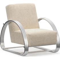 beal neutral accent chair   