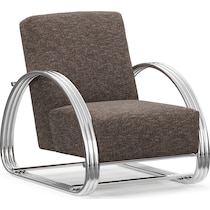 beal white accent chair   