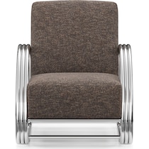 beal white accent chair   