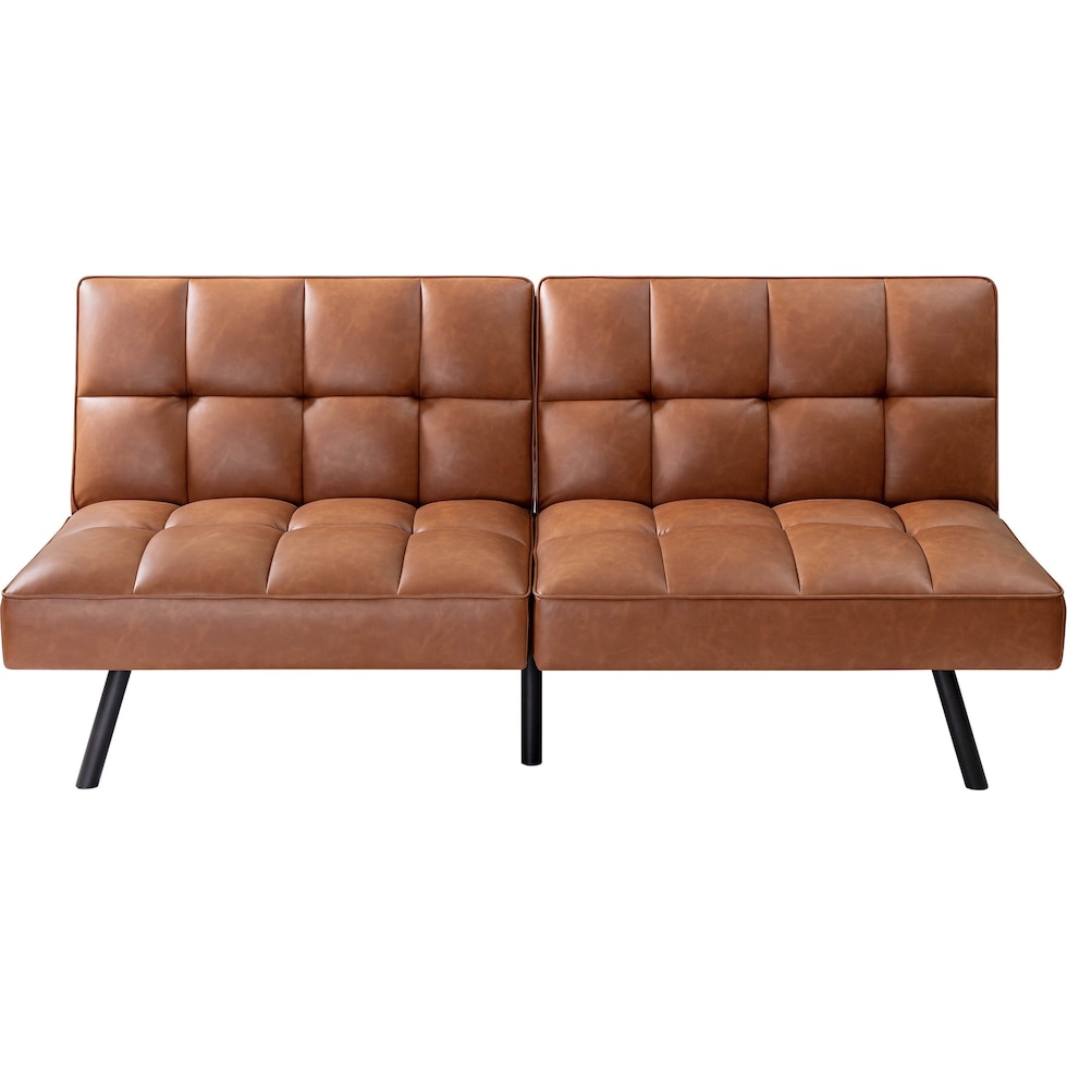 beauregard light brown futon   