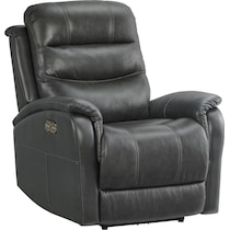 bebe gray power recliner   