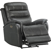 bebe gray power recliner   