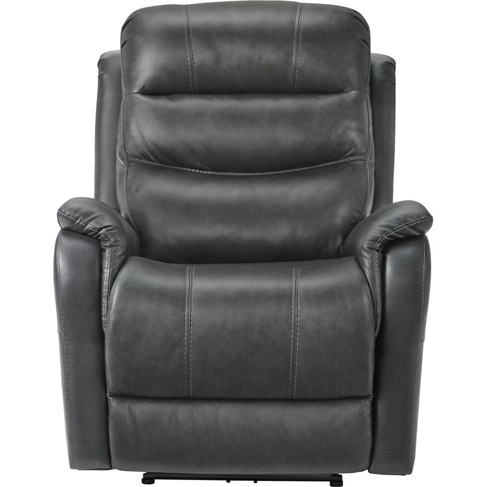 bebe gray power recliner   