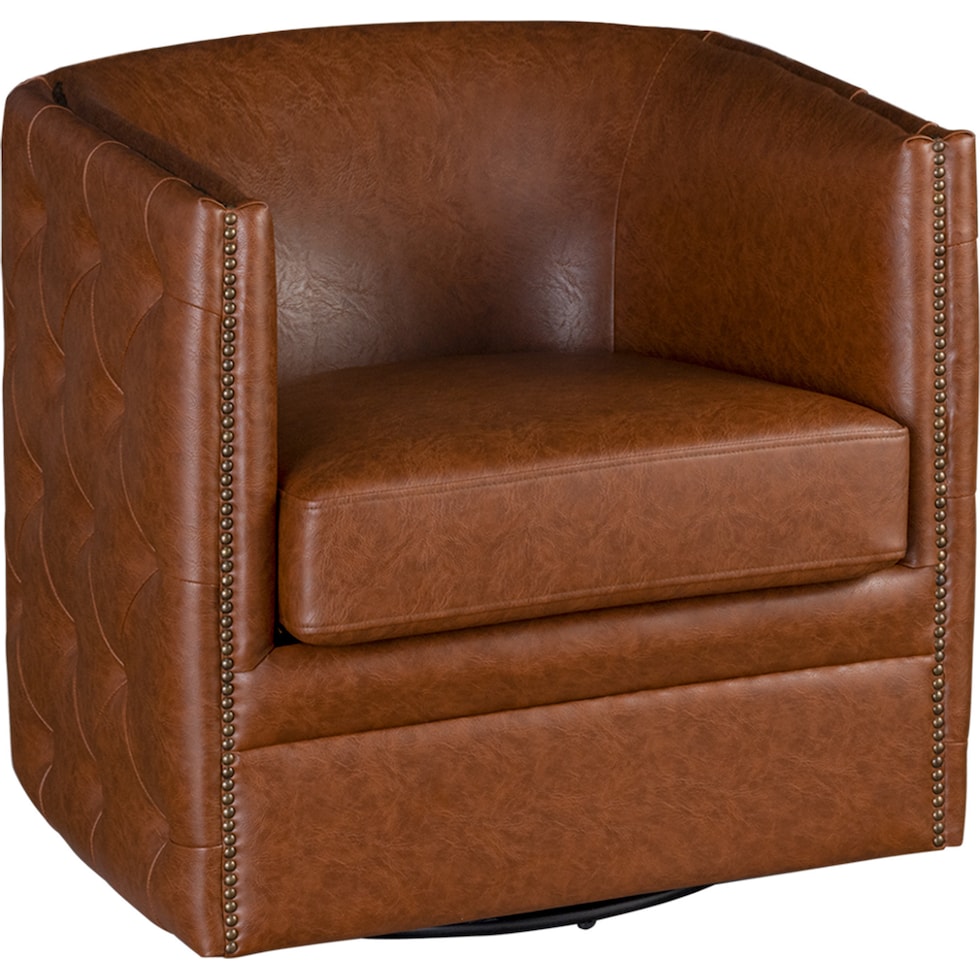 becca dark brown accent chair   