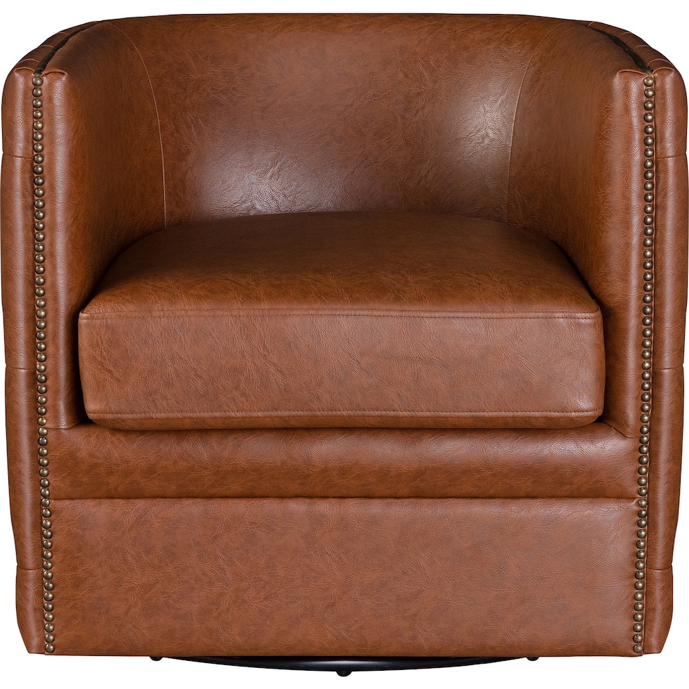 becca dark brown accent chair   