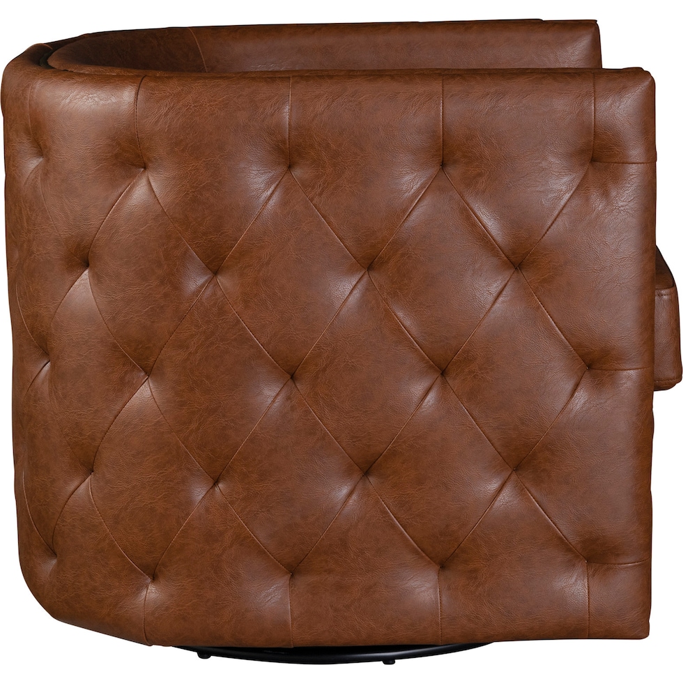 becca dark brown accent chair   