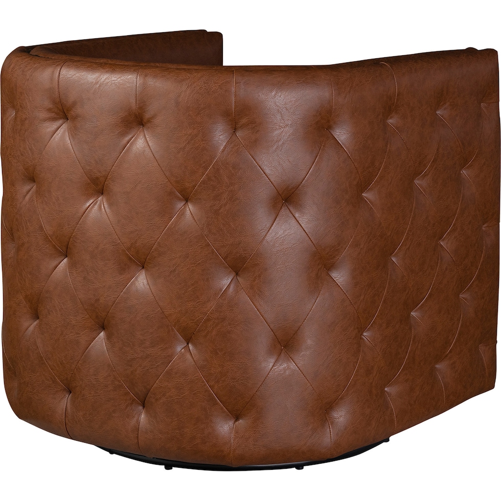 becca dark brown accent chair   