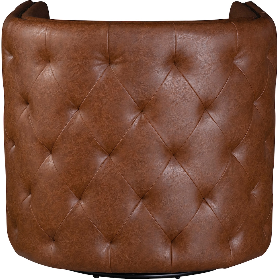 becca dark brown accent chair   