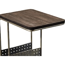 beck dark brown chairside table   
