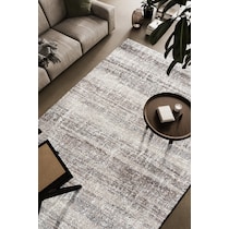 beck ivory brown area rug  x    