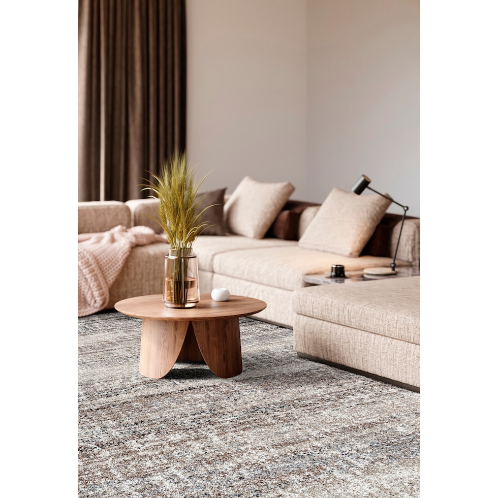 beck ivory brown area rug  x    