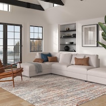 beck multicolor area rug  x    