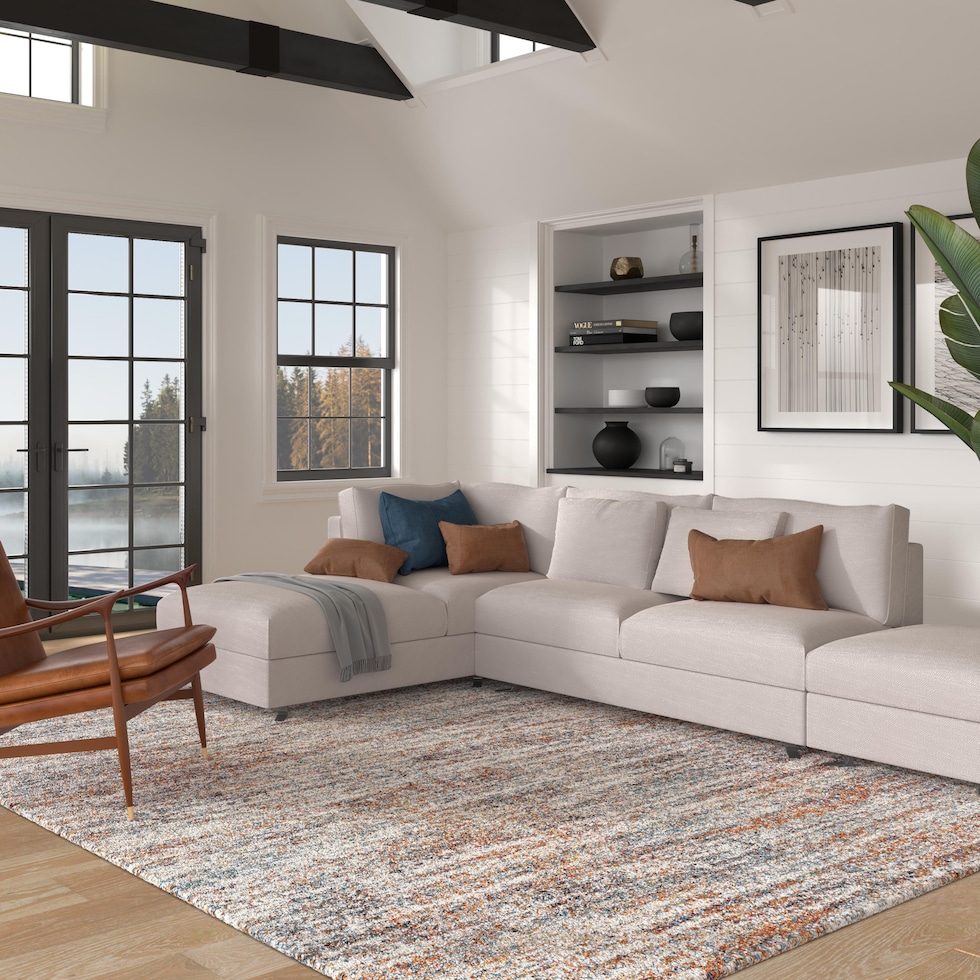 beck multicolor area rug  x    