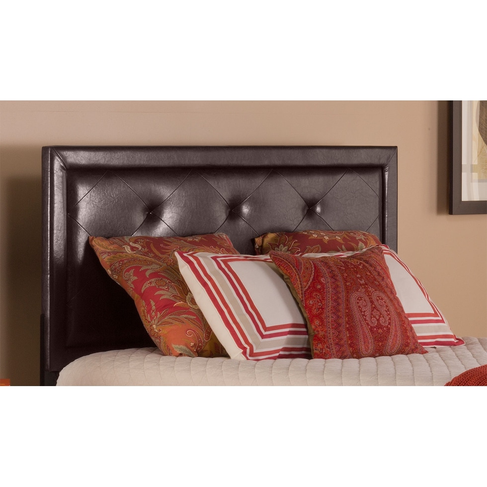 becker brown dark brown king headboard   