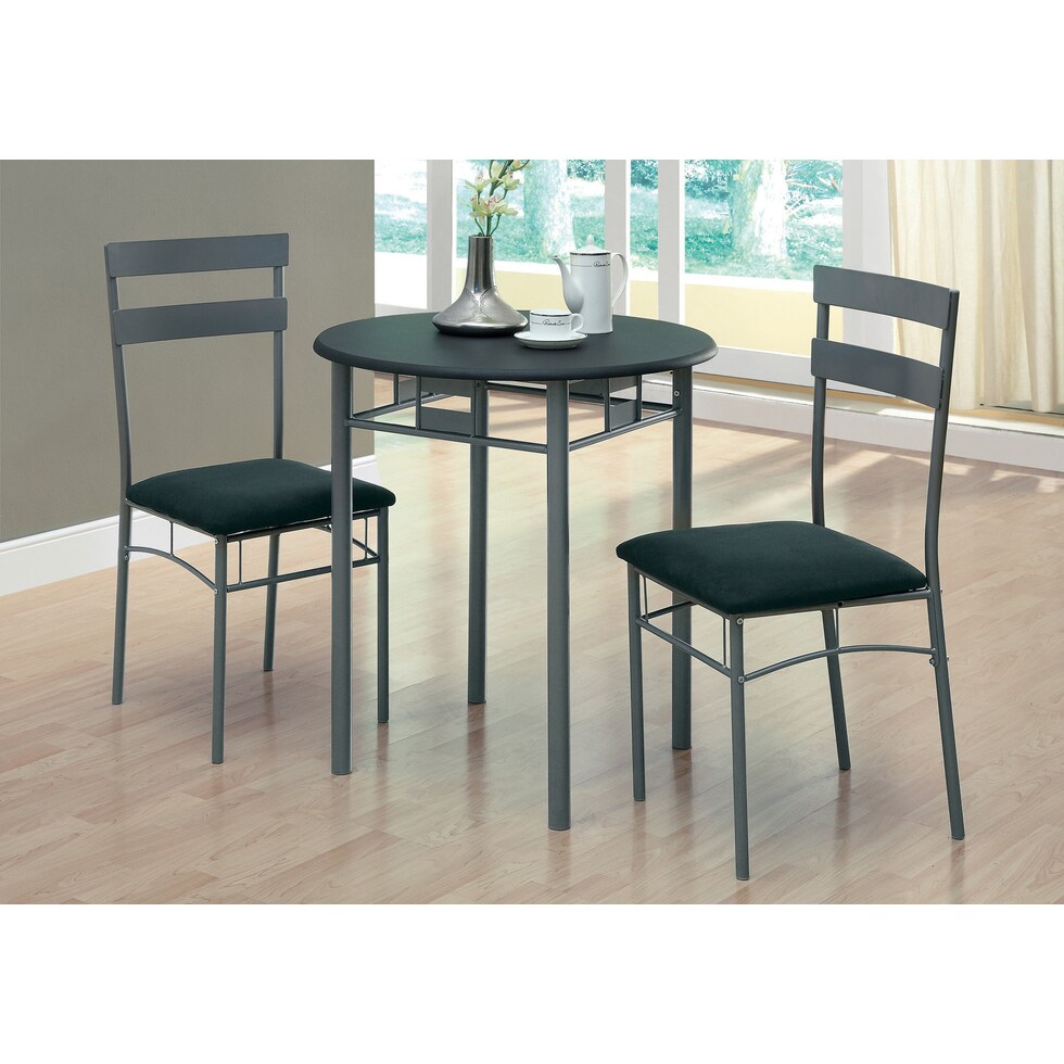 beckett black  pc dining room   