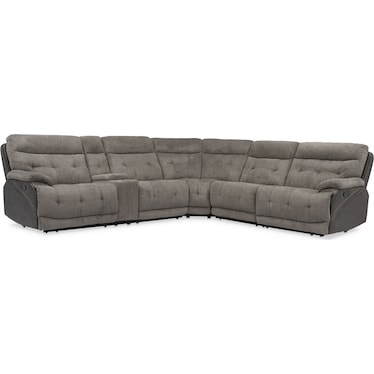 Beckett Manual Reclining Sectional with 3 Reclining Seats