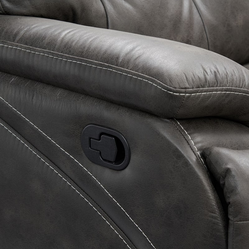 Beckett Manual Reclining Sectional with 3 Reclining Seats Value City