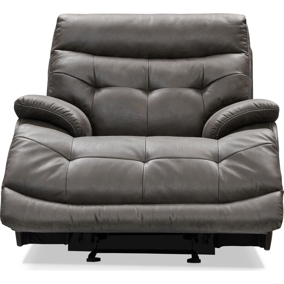 beckett gray glider recliner   