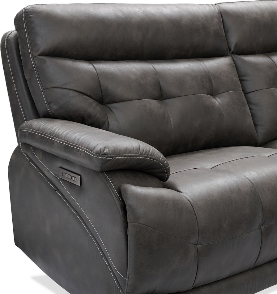 Beckett 3Piece DualPower Reclining Sofa with 2 Reclining Seats