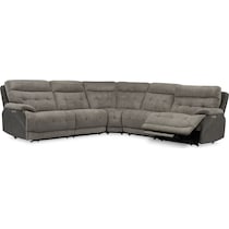 beckett gray sectional   