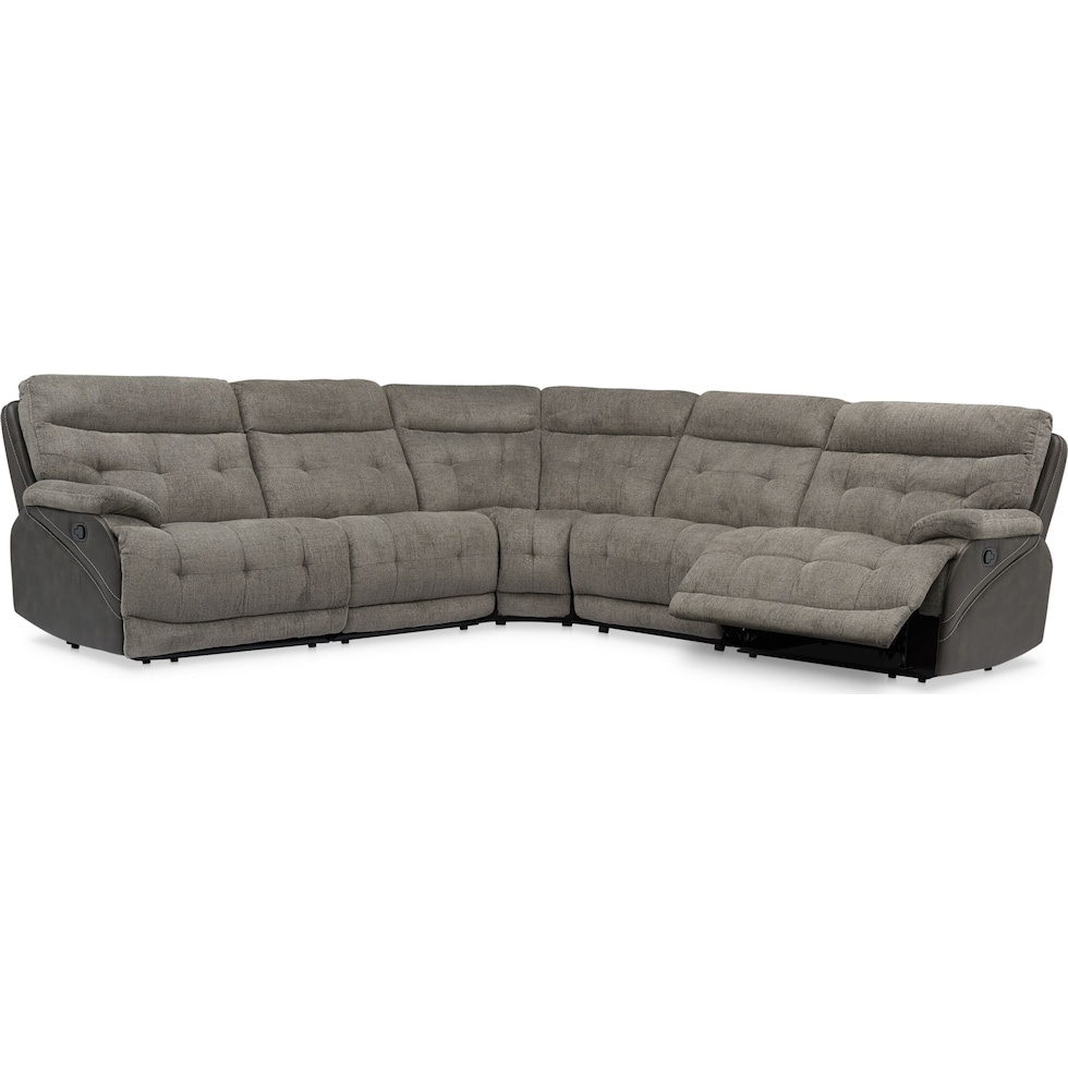 beckett gray sectional   