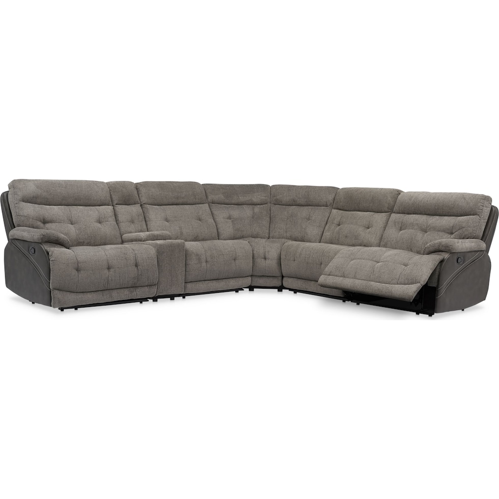 beckett gray sectional   