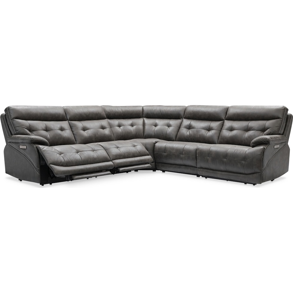 beckett gray sectional   