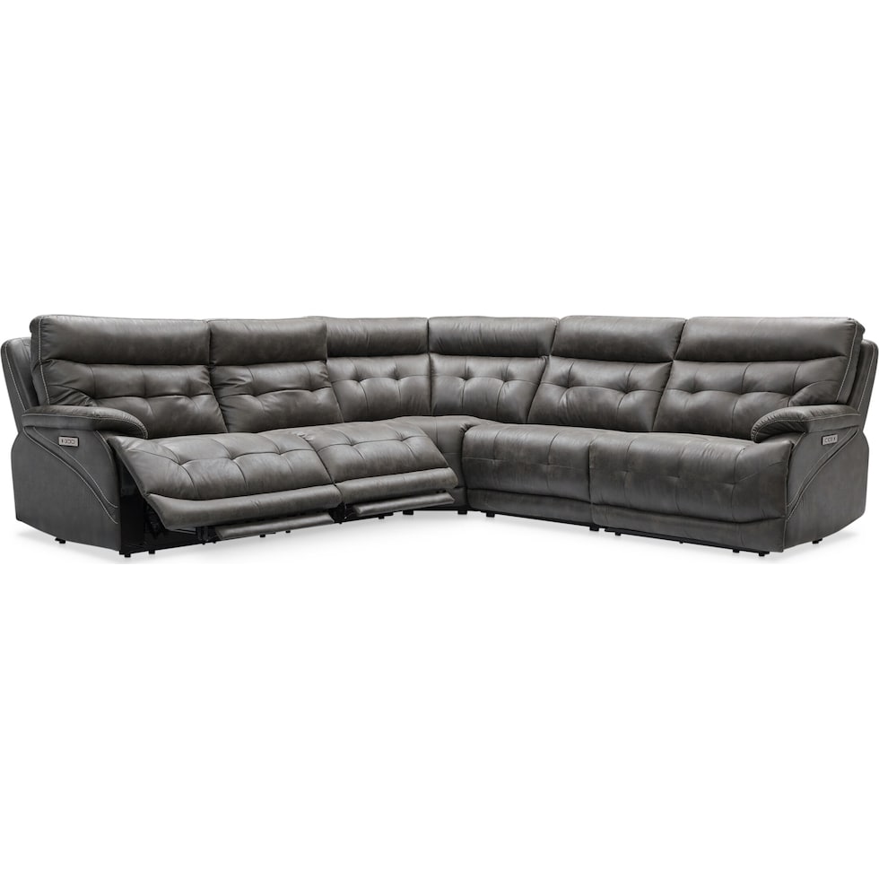 beckett gray sectional   