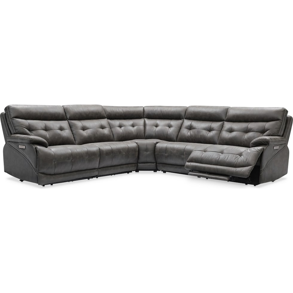 beckett gray sectional   