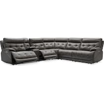 beckett gray sectional   