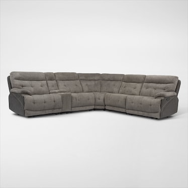 Beckett Manual Reclining Sectional with 3 Reclining Seats