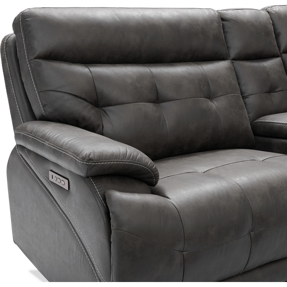 beckett gray sofa   