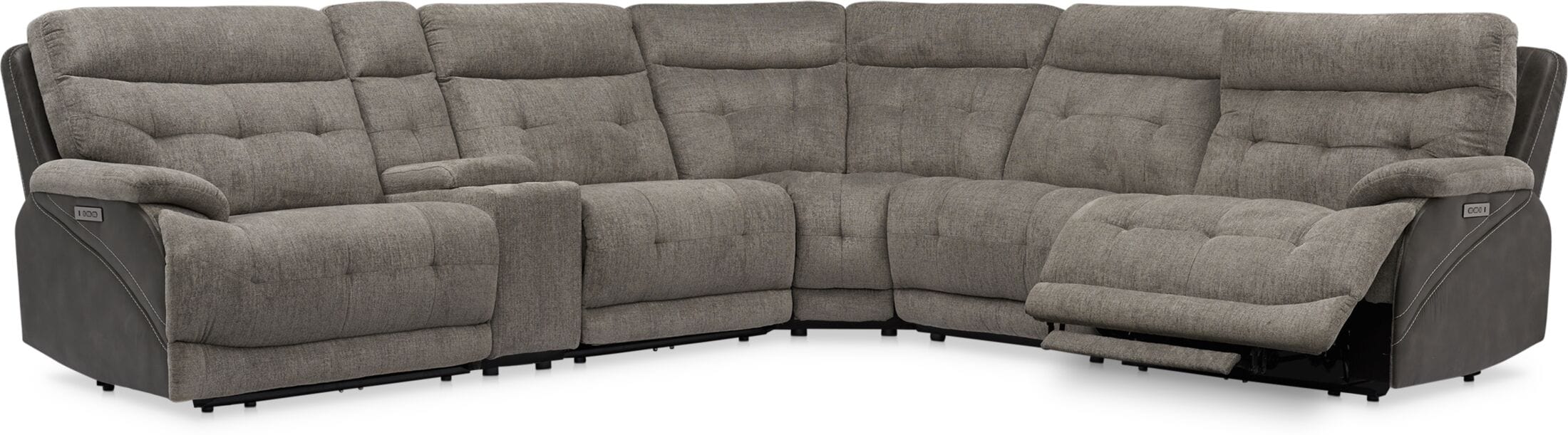 Value city deals sectionals with recliners