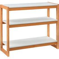 beckett white bookcase   