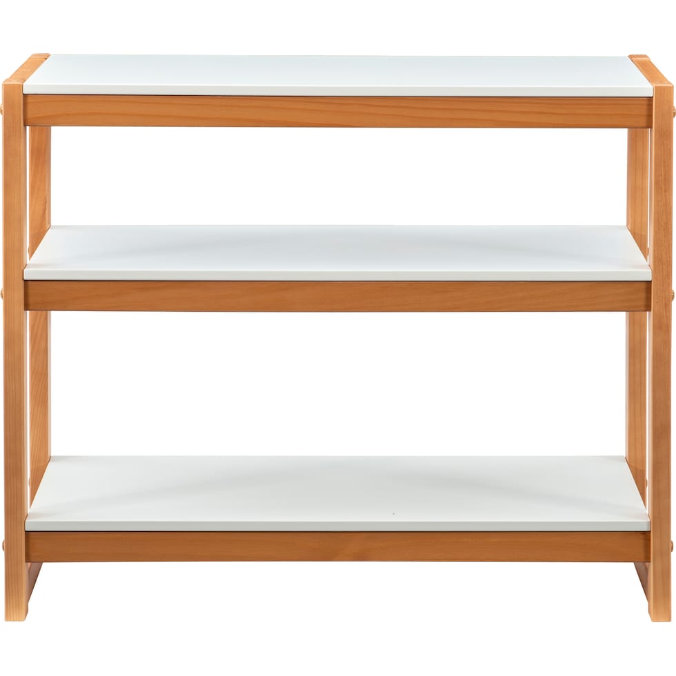 beckett white bookcase   