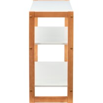 beckett white bookcase   