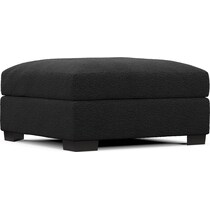 beckham black ottoman   