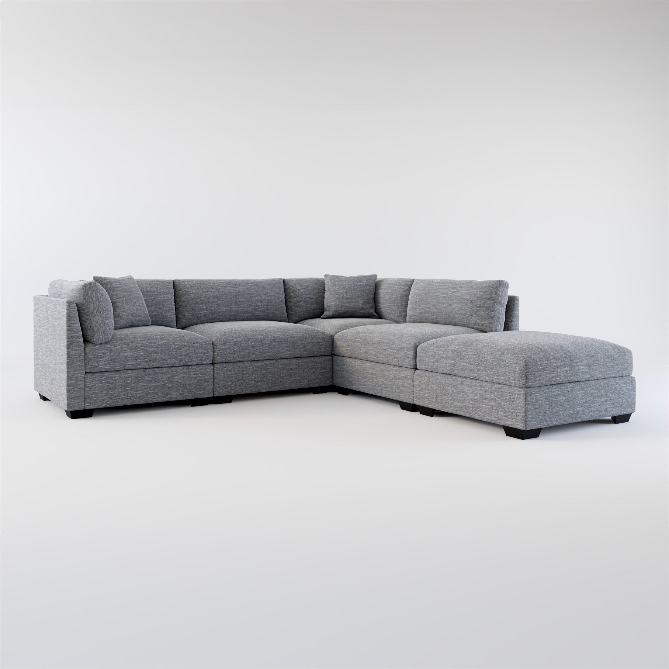 Beckham 4-Piece Sectional and Ottoman | Value City Furniture