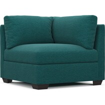 beckham blue corner chair   