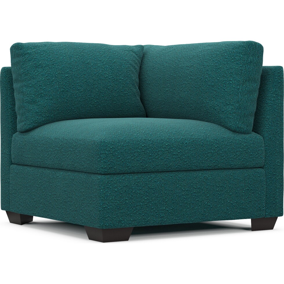 beckham blue corner chair   