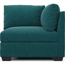 beckham blue corner chair   