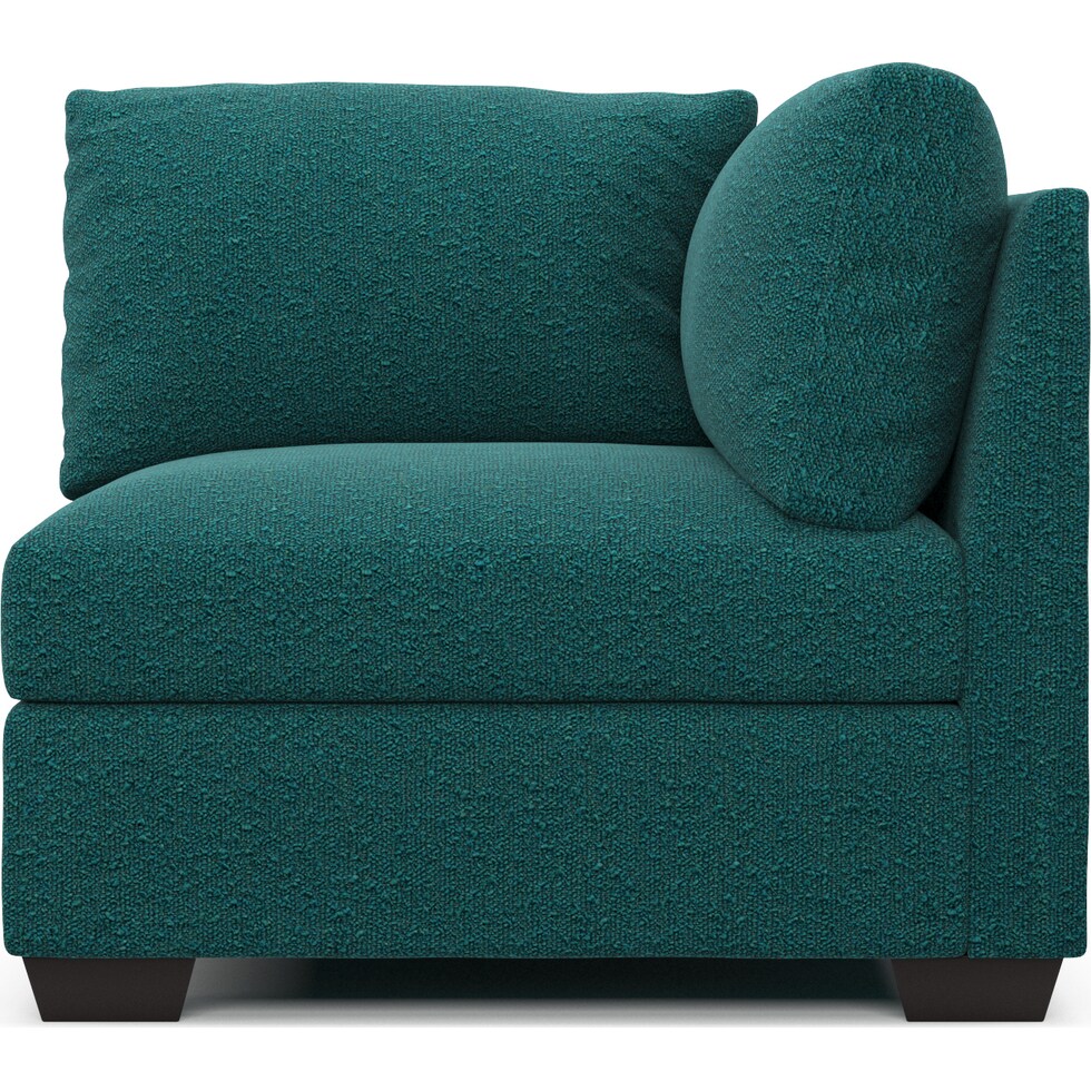 beckham blue corner chair   