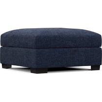 beckham blue ottoman   